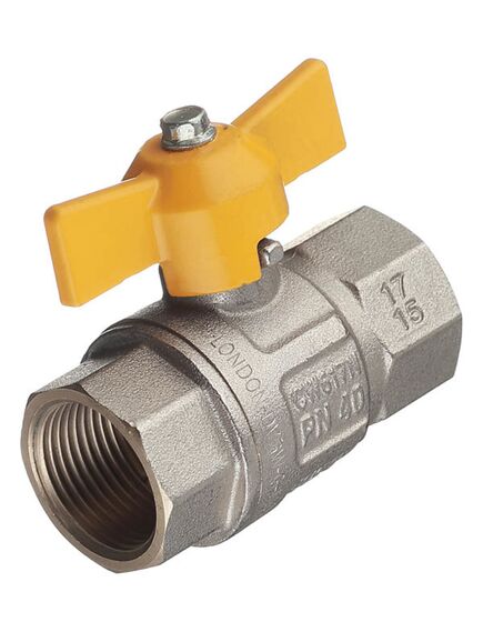 Купить Кран газовый 3/4" ВВ шаровый (бабочка) Uragano (2210006 / 2220g0705) по цене 925 руб., в Санкт-Петебруге в интернет магазине 100-Систем, а также дургие товары  из раздела Краны газовые 3/4 и Краны газовые