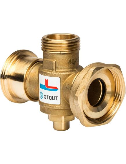 Купить STOUT SVM-0050 ермостатический смесительный клапан G 1"1/2M-G 1"1/2F-G 1"M 70°С (svm-0050-327008) по цене 11571 руб., в Санкт-Петебруге в интернет магазине 100-Систем, а также дургие товары STOUT из раздела Термостатические-смесительные клапаны и Запорная арматура