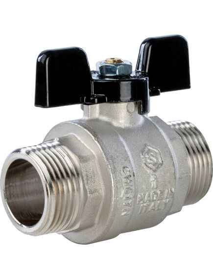 Купить STOUT  Кран шаровой полнопроходной, НР/НР, ручка бабочка 1 (svb-0006-000025) по цене 1492 руб., в Санкт-Петебруге в интернет магазине 100-Систем, а также дургие товары STOUT из раздела Краны прямые 1 и Краны прямые