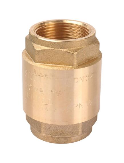 Купить STOUT  1 1/4" Клапан обратный пружинный муфтовый с металлическим седлом (svc-0011-000032) по цене 3223 руб., в Санкт-Петебруге в интернет магазине 100-Систем, а также дургие товары STOUT из раздела Обратные клапаны и Запорная арматура