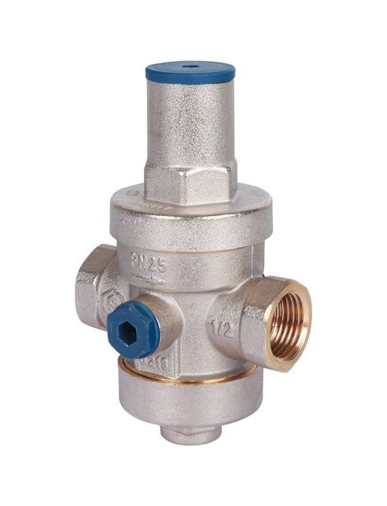 Купить STOUT  Редуктор давления PN25 вн/вн 1/2" с выходом под манометр (svs-1008-000015) по цене 4421 руб., в Санкт-Петебруге в интернет магазине 100-Систем, а также дургие товары STOUT из раздела Редукторы давления с подключением для манометров и Редукторы