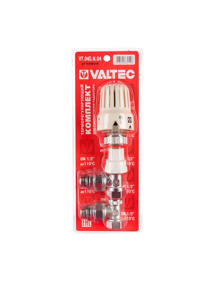 Купить Комплект терморегулирующего оборудования Valtec 1/2" ВР-НР для радиатора, угловой (vt.045.n.04) по цене 2013 руб., в Санкт-Петебруге в интернет магазине 100-Систем, а также дургие товары VALTEC из раздела Радиаторные клапаны и Радиаторная арматура