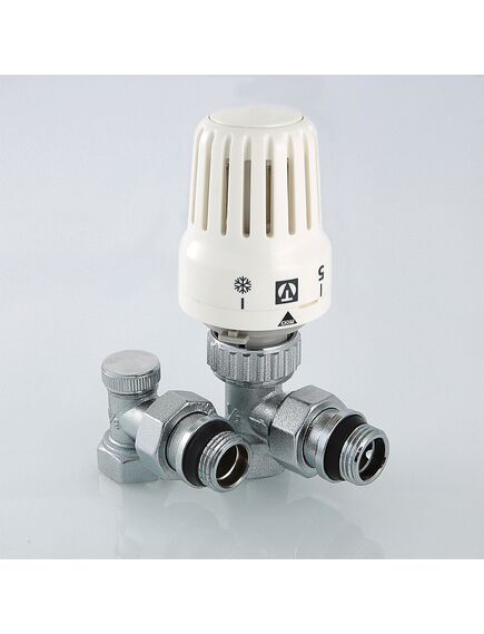 Купить Комплект терморегулирующего оборудования Valtec 1/2" ВР-НР для радиатора, угловой (vt.045.n.04) по цене 2013 руб., в Санкт-Петебруге в интернет магазине 100-Систем, а также дургие товары VALTEC из раздела Радиаторные клапаны и Радиаторная арматура