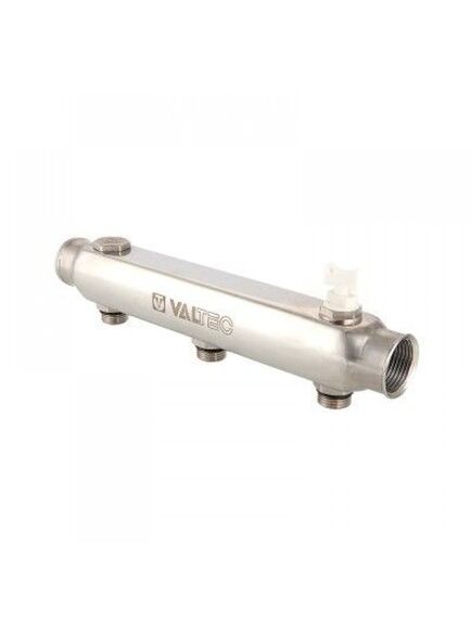 Купить Коллектор Valtec нерж 1.1/2"х3/4" НР- 3 отвода. выход 100мм.10бар. t-130*С (vtc.510.ss.080503) по цене 5303 руб., в Санкт-Петебруге в интернет магазине 100-Систем, а также дургие товары VALTEC из раздела Коллектора нерегулируемые и Коллекторы и коллекторные группы