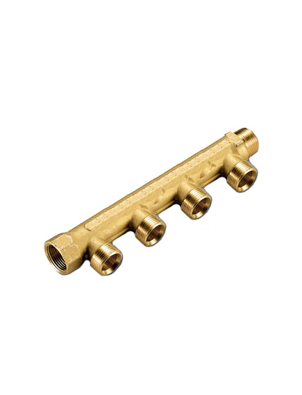 Купить Коллектор 4 отв. 1 1/4"*3/4(18) евроконус (латунь) (1910014 / 1885g180504) по цене 6341 руб., в Санкт-Петебруге в интернет магазине 100-Систем, а также дургие товары  из раздела Коллектора нерегулируемые и Коллекторы и коллекторные группы