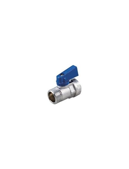Купить Кран 1/2" ВН шаровый (мини) латунь, синяя ручка (2940009) по цене 413 руб., в Санкт-Петебруге в интернет магазине 100-Систем, а также дургие товары  из раздела Краны прямые 1/2 и Краны прямые