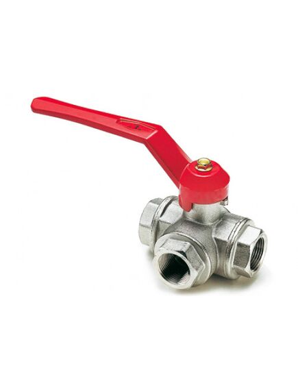 Купить Кран 1/2" шаровый трёхходовой L-порт (2950025 / 3996l2804) по цене 4773 руб., в Санкт-Петебруге в интернет магазине 100-Систем, а также дургие товары  из раздела Краны прямые 1/2 и Краны прямые