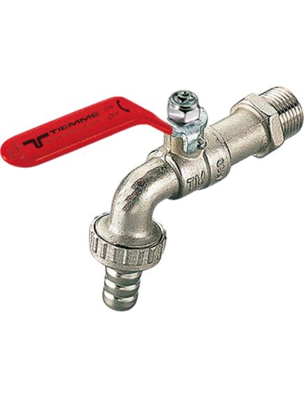 Купить Кран 3/4" шаровый сливной со штуцером (плоская ручка) (2500008 / 2530r2805) по цене 945 руб., в Санкт-Петебруге в интернет магазине 100-Систем, а также дургие товары  из раздела Краны сливные и Шаровые краны