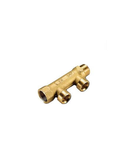 Купить Коллектор 2 отв. 1 1/4"*3/4(18) евроконус (латунь) (1910028 / 1885g180502) по цене 3132 руб., в Санкт-Петебруге в интернет магазине 100-Систем, а также дургие товары  из раздела Коллектора нерегулируемые и Коллекторы и коллекторные группы