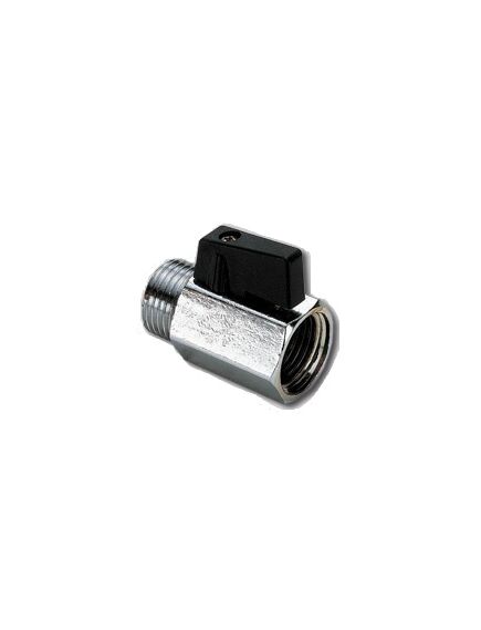 Купить Кран 1/2" ВН шаровый (мини) черная ручка (2900001 / 2901n2804) по цене 411 руб., в Санкт-Петебруге в интернет магазине 100-Систем, а также дургие товары  из раздела Краны прямые 1/2 и Краны прямые