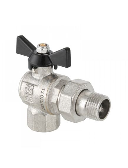 Купить Кран шаровый Valtec 1/2" В-Н Perfect. угловой с полусгоном. бабочка 16бар. t-150*C никель (vt.328.n.04) по цене 1134 руб., в Санкт-Петебруге в интернет магазине 100-Систем, а также дургие товары VALTEC из раздела Краны со сгоном и накидной гайкой 1/2 и Краны со сгоном и накидной гайкой