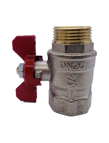 Купить Кран 3/4" ВН шаровый (бабочка) (2360006 / 2371r2805) по цене 729 руб., в Санкт-Петебруге в интернет магазине 100-Систем, а также дургие товары  из раздела Краны прямые 3/4 и Краны прямые