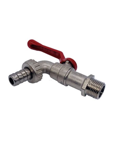 Купить Кран 1/2" шаровый сливной со штуцером (ручка) (2500001 / 2510r2804lx) по цене 657 руб., в Санкт-Петебруге в интернет магазине 100-Систем, а также дургие товары  из раздела Краны сливные и Шаровые краны