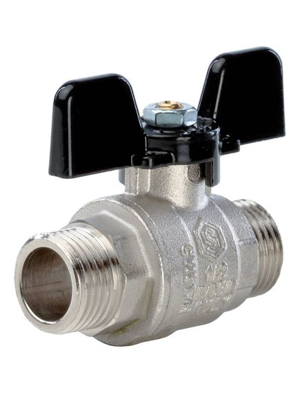 Купить STOUT  Кран шаровой полнопроходной, НР/НР, ручка бабочка 1/2 (svb-0006-000015) по цене 827 руб., в Санкт-Петебруге в интернет магазине 100-Систем, а также дургие товары STOUT из раздела Краны прямые 1/2 и Краны прямые