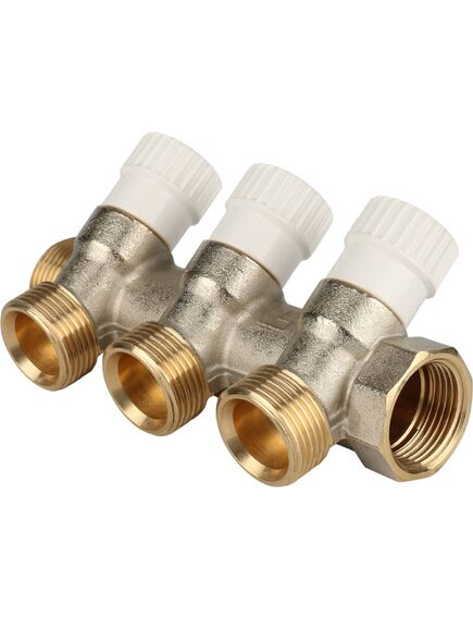 Купить SMB 6851 343403 STOUT Коллектор распределительный 3/4", 3 отвода 3/4"ЕК (smb 6851 343403) по цене 2682 руб., в Санкт-Петебруге в интернет магазине 100-Систем, а также дургие товары STOUT из раздела Вентильные коллекторы и Коллекторы и коллекторные группы