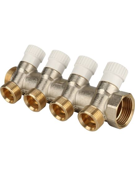 Купить SMB 6851 013404 STOUT Коллектор распределительный 1", 4 отвода 3/4"ЕК (smb 6851 013404) по цене 3916 руб., в Санкт-Петебруге в интернет магазине 100-Систем, а также дургие товары STOUT из раздела Вентильные коллекторы и Коллекторы и коллекторные группы