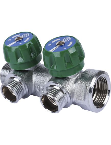 Купить SMB-6850-341202 STOUT Коллектор регулирующий 3/4", 2 отвода 1/2" (smb-6850-341202) по цене 2519 руб., в Санкт-Петебруге в интернет магазине 100-Систем, а также дургие товары STOUT из раздела Вентильные коллекторы и Коллекторы и коллекторные группы