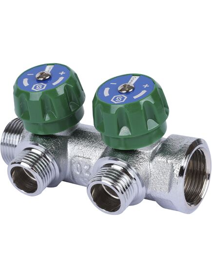 Купить SMB-6849-341202 STOUT Коллектор регулирующий 3/4", 2 отвода 1/2" плоское уплотнение (smb-6849-341202) по цене 2519 руб., в Санкт-Петебруге в интернет магазине 100-Систем, а также дургие товары STOUT из раздела Вентильные коллекторы и Коллекторы и коллекторные группы