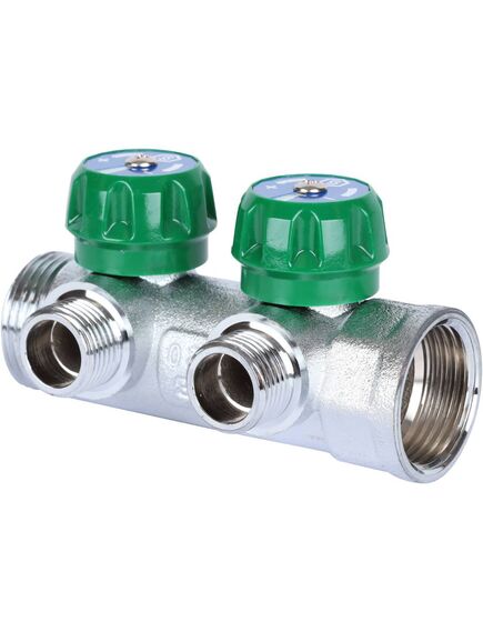 Купить SMB-6849-011202 STOUT Коллектор регулирующий 1", 2 отвода 1/2" плоское уплотнение (smb-6849-011202) по цене 2891 руб., в Санкт-Петебруге в интернет магазине 100-Систем, а также дургие товары STOUT из раздела Вентильные коллекторы и Коллекторы и коллекторные группы