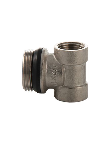 Купить Тройник коллекторный концевой 3/4"*1/2"*1/2" (никель) O-ring (1950051 / 1890r) по цене 679 руб., в Санкт-Петебруге в интернет магазине 100-Систем, а также дургие товары  из раздела Комплектующие для коллекторов и Крепеж и комплектующие для коллекторов