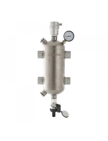 Купить Гидравлическая стрелка Valtec 1", без теплоизоляции, нерж. сталь (vt.var05.ss.06) по цене 17235 руб., в Санкт-Петебруге в интернет магазине 100-Систем, а также дургие товары VALTEC из раздела Гидравлический разделитель и Группы быстрого монтажа