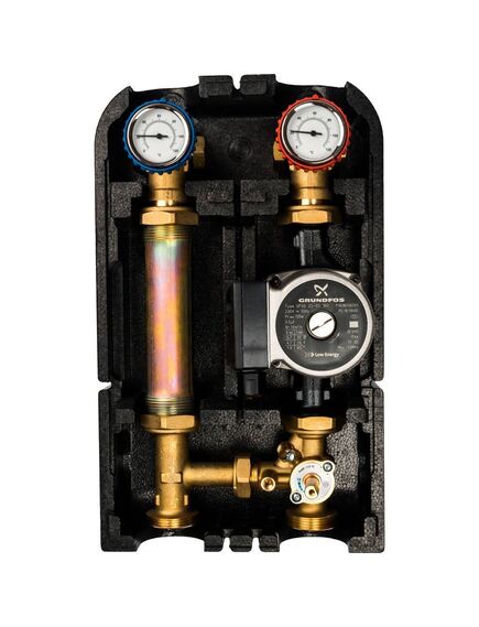 Купить STOUT SDG-0007 Насосная группа со смесителем 1" с насосом Grundfos UPSO 25-65 (sdg-0007-002502) по цене 34293 руб., в Санкт-Петебруге в интернет магазине 100-Систем, а также дургие товары STOUT из раздела Насосные группы и Группы быстрого монтажа