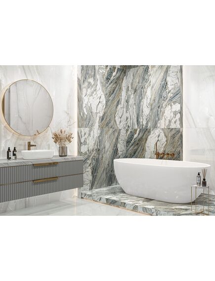 Купить Керамогранитная плитка LCM полированная 6060SWX00P Snow Onyx , 600*600*8 (4 шт в уп/54.72  м в пал) (6060swx00p) по цене 2390 руб., в Санкт-Петебруге в интернет магазине 100-Систем, а также дургие товары LCM из раздела Керамогранит и Напольные покрытия