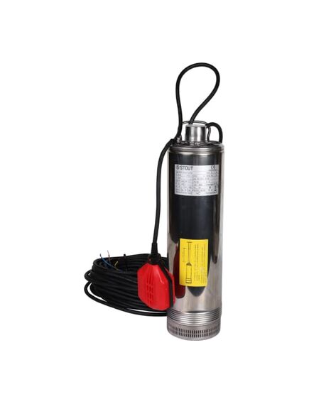 Купить SPW-0001-200750 STOUT Насос колодезный с поплавком, кабель 20 м, 230V, Q=90 л/мин, H=45 м (spw-0001-200750) по цене 41702 руб., в Санкт-Петебруге в интернет магазине 100-Систем, а также дургие товары STOUT из раздела Насосы колодезные и Насосы и насосное оборудование