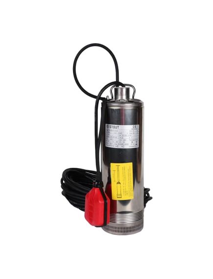 Купить SPW-0001-200600 STOUT Насос колодезный с поплавком, кабель 20 м, 230V, Q=90 л/мин, H=34 м (spw-0001-200600) по цене 37714 руб., в Санкт-Петебруге в интернет магазине 100-Систем, а также дургие товары STOUT из раздела Насосы колодезные и Насосы и насосное оборудование