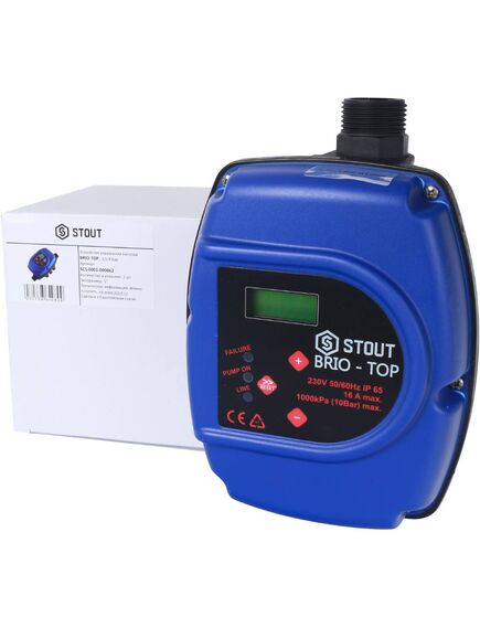 Купить STOUT SCS-0001 Устройство управления насосом BRIO-TOP (scs-0001-000062) по цене 15284 руб., в Санкт-Петебруге в интернет магазине 100-Систем, а также дургие товары STOUT из раздела Комплектующие насосного оборудования и Насосы и насосное оборудование
