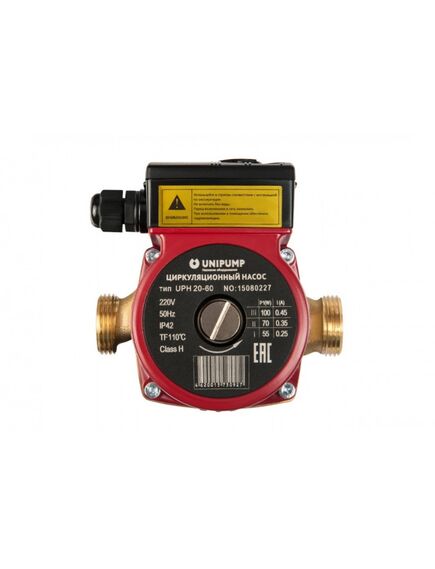 Купить Циркуляционный насос UNIPUMP UPH 20-60 (21725) по цене 8640 руб., в Санкт-Петебруге в интернет магазине 100-Систем, а также дургие товары UNIPUMP из раздела Насосы циркуляционные и Насосы и насосное оборудование