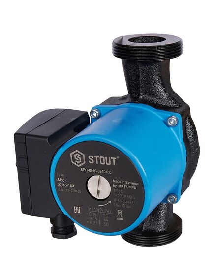 Купить SPC-0010-3240180 STOUT Насос циркуляционный 32/40-180 (spc-0010-3240180) по цене 11579 руб., в Санкт-Петебруге в интернет магазине 100-Систем, а также дургие товары STOUT из раздела Насосы циркуляционные и Насосы и насосное оборудование