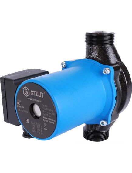 Купить SPC-0001-2580180 STOUT Насос циркуляционный 25/80-180 (spc-0001-2580180) по цене 28599 руб., в Санкт-Петебруге в интернет магазине 100-Систем, а также дургие товары STOUT из раздела Насосы циркуляционные и Насосы и насосное оборудование