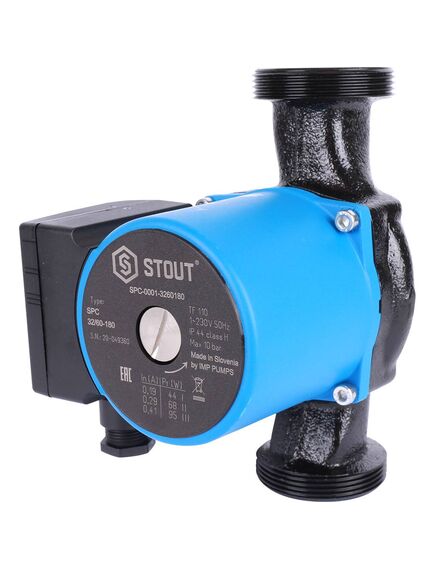 Купить SPC-0001-3260180 STOUT Насос циркуляционный 32/60-180 (spc-0001-3260180) по цене 12136 руб., в Санкт-Петебруге в интернет магазине 100-Систем, а также дургие товары STOUT из раздела Насосы циркуляционные и Насосы и насосное оборудование