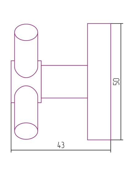 Купить Вешалка Сунержа ВИКТОРИЯ настенная (L 50) (022-3007-0000) по цене 5120 руб., в Санкт-Петебруге в интернет магазине 100-Систем, а также дургие товары Сунержа из раздела Аксессуары и Полотенцесушители