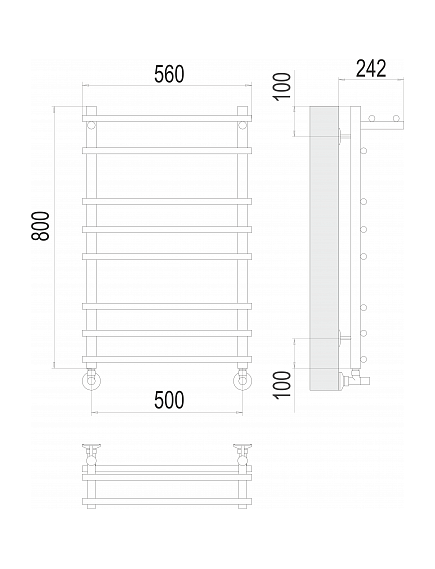 Купить Полотенцесушитель водяной Ватра с/п П8 500х800 (4670078529503) по цене 26050 руб., в Санкт-Петебруге в интернет магазине 100-Систем, а также дургие товары TERMINUS из раздела Водяные полотенцесушители и Полотенцесушители