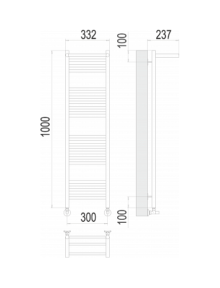 Купить Полотенцесушитель водяной Аврора с/п П20 300х1000 (4670078529848) по цене 23150 руб., в Санкт-Петебруге в интернет магазине 100-Систем, а также дургие товары TERMINUS из раздела Водяные полотенцесушители и Полотенцесушители