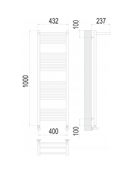 Купить Полотенцесушитель водяной Аврора с/п П20 400х1000 (4670078529435) по цене 24800 руб., в Санкт-Петебруге в интернет магазине 100-Систем, а также дургие товары TERMINUS из раздела Водяные полотенцесушители и Полотенцесушители