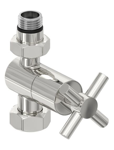Купить Вентиль Сунержа прямой крест G 1/2" НР х G 3/4" НГ (00-1409-1234) по цене 7370 руб., в Санкт-Петебруге в интернет магазине 100-Систем, а также дургие товары Сунержа из раздела Комплектующие и Полотенцесушители