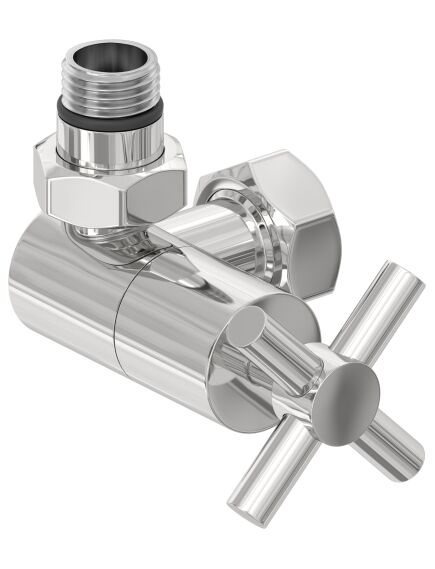 Купить Вентиль Сунержа 3D левый (крест) G 1/2" НР х G 3/4" НГ (00-1410-1234) по цене 7640 руб., в Санкт-Петебруге в интернет магазине 100-Систем, а также дургие товары Сунержа из раздела Комплектующие и Полотенцесушители