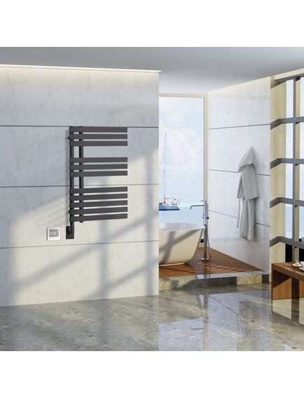 Купить BOHEME Полотенцесушитель электрический, Venturo Matt black  300W 230V 50Hz IP24 721-B (721-b) по цене 76784 руб., в Санкт-Петебруге в интернет магазине 100-Систем, а также дургие товары BOHEME из раздела Электрические полотенцесушители и Полотенцесушители