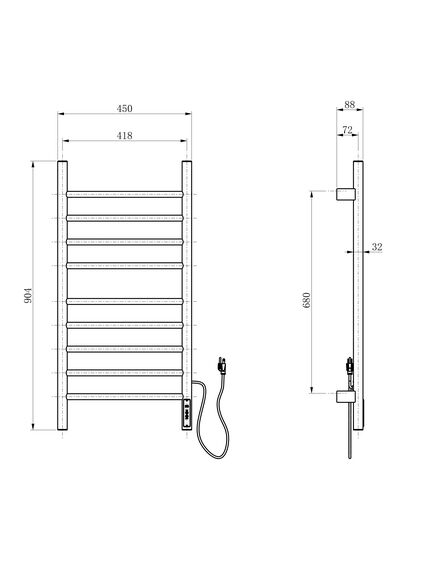 Купить Полотенцесушитель электрический WONZON & WOGHAND BONN, Хром (WW-AL409-CR) (ww-al409-cr) по цене 51320 руб., в Санкт-Петебруге в интернет магазине 100-Систем, а также дургие товары WONZON & WOGHAND из раздела Электрические полотенцесушители и Полотенцесушители