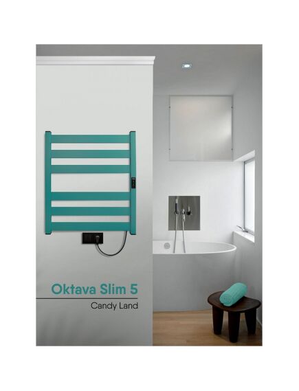 Купить Псш Oktava Slim 5 (electro) 60/50 (таймер, скр.монтаж, унив.подкл.R/L, CandyLand) INDIGO  (lсloks5e60-50clrt) по цене 13455 руб., в Санкт-Петебруге в интернет магазине 100-Систем, а также дургие товары INDIGO из раздела Электрические полотенцесушители и Полотенцесушители