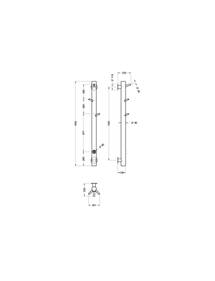 Купить Полотенцесушитель электрический NIKEL BRUSH (724-nb) по цене 64109 руб., в Санкт-Петебруге в интернет магазине 100-Систем, а также дургие товары BOHEME из раздела Электрические полотенцесушители и Полотенцесушители