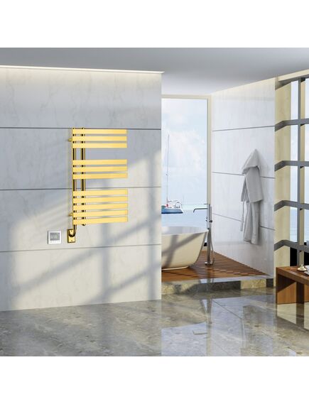 Купить BOHEME Полотенцесушитель электрический, Venturo gold  300W 230V 50Hz IP24 721-G (721-g) по цене 97272 руб., в Санкт-Петебруге в интернет магазине 100-Систем, а также дургие товары BOHEME из раздела Электрические полотенцесушители и Полотенцесушители