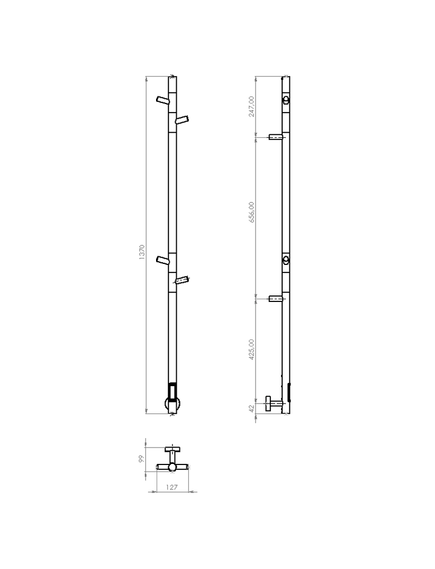 Купить Полотенцесушитель электрический Vincea VTD-1DB1E 15х140, черный/золото, таймер, , шт (vtd-1db1e) по цене 31606.5 руб., в Санкт-Петебруге в интернет магазине 100-Систем, а также дургие товары Vincea из раздела Электрические полотенцесушители и Полотенцесушители