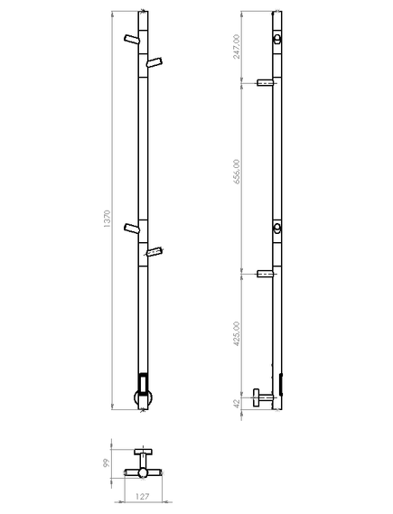 Купить Полотенцесушитель электрический Vincea VTD-1DGE 15х140, графит, таймер, , шт (vtd-1dge) по цене 29706.5 руб., в Санкт-Петебруге в интернет магазине 100-Систем, а также дургие товары Vincea из раздела Электрические полотенцесушители и Полотенцесушители