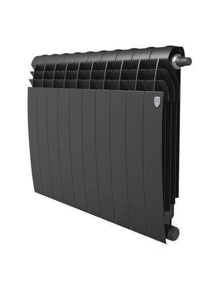 Купить Радиатор Royal Thermo BiLiner 500 Noir Sable VR80 - 10 секц. (rtbnsvr8050010) по цене 13545 руб., в Санкт-Петебруге в интернет магазине 100-Систем, а также дургие товары ROYAL THERMO из раздела Биметаллические радиаторы и Радиаторы