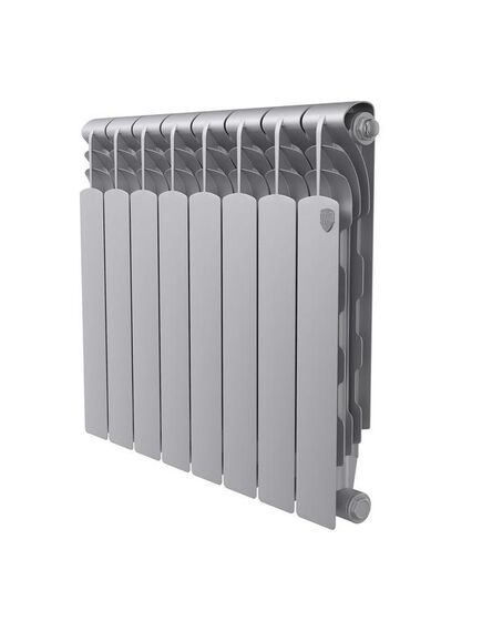Купить Радиатор Royal Thermo Revolution Bimetall 500 2.0/Silver Satin – 8 секц. (rtrbss250008) по цене 8960 руб., в Санкт-Петебруге в интернет магазине 100-Систем, а также дургие товары ROYAL THERMO из раздела Биметаллические радиаторы и Радиаторы