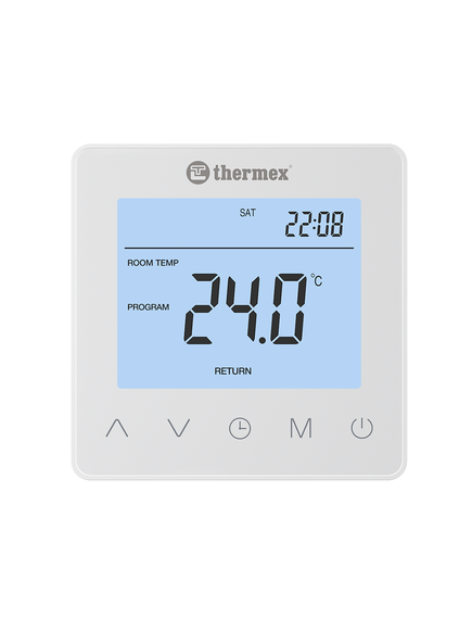 Купить Термостат проводной комнатный THERMEX Nexum Wi-Fi (808002) по цене 5840.25 руб., в Санкт-Петебруге в интернет магазине 100-Систем, а также дургие товары THERMEX из раздела Терморегуляторы и Автоматика для теплого пола
